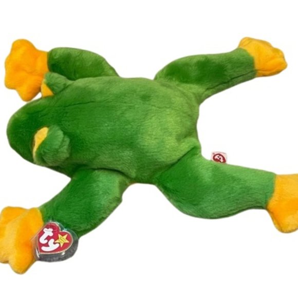 TY Smoochy Buddy Green Frog Stuffed Animal - Picture 3 of 4